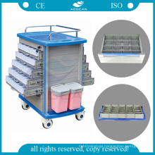 popularity priced AG-MT011A1 hospital cart medical instrument trolley with drawers